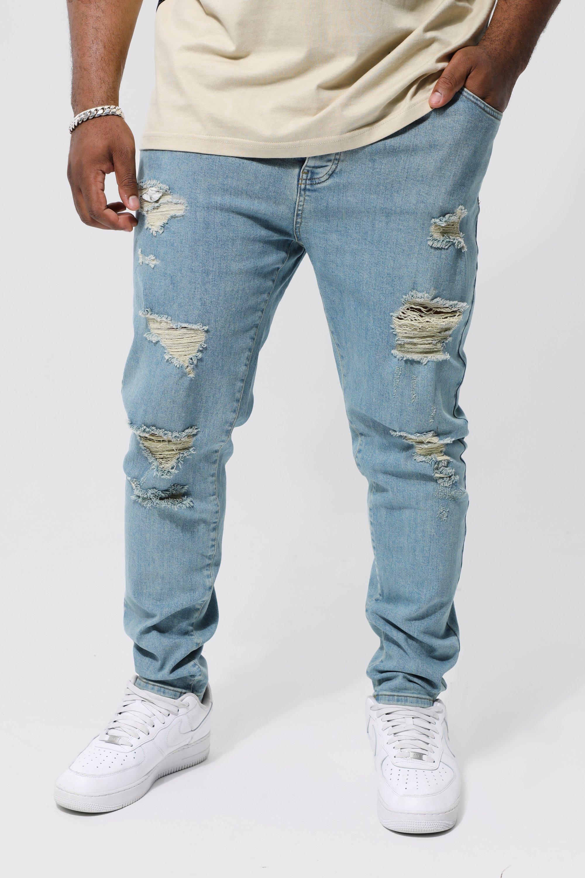 Jean skinny 2025 grande taille homme